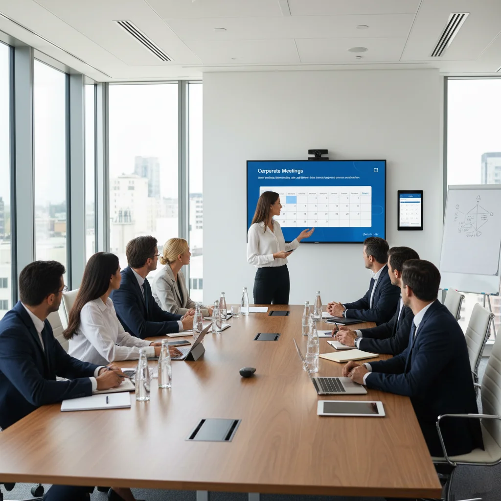 企業ミーティング